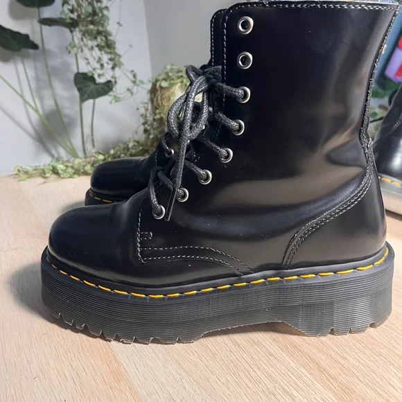 JADON BOOT SMOOTH LEATHER PLATFORMS - Picture 6 of 9